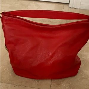 Isaac Mizarahi Bag, bright coral